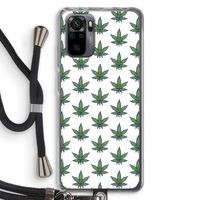 Weed: Xiaomi Redmi Note 10 Pro Transparant Hoesje met koord