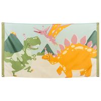 Vlag Dino Party (90x150cm) - thumbnail