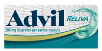 Advil Reliva Liquid Capsules 200 mg - voor pijn en koorts