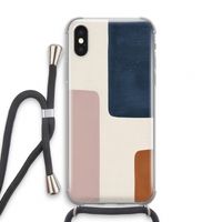 Geo #5: iPhone XS Transparant Hoesje met koord