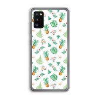 Ananas bladeren: Samsung Galaxy A41 Transparant Hoesje