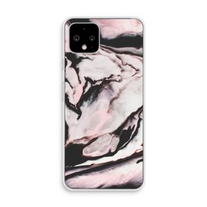 Roze stroom: Pixel 4 Transparant Hoesje