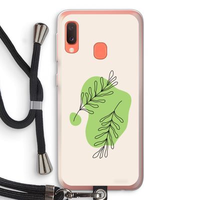 Beleaf in you: Samsung Galaxy A20e Transparant Hoesje met koord