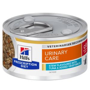 Hill&apos;s Prescription Diet C/D Multicare Stress Urinary Care stoofpotje voor kat met tonijnsmaak & groenten blik 1 tray (24 x 82 g)