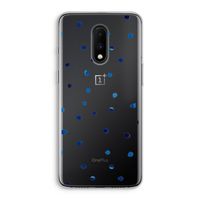 Blauwe stippen: OnePlus 7 Transparant Hoesje