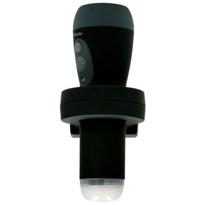 Alecto ATL-110ZT - Oplaadbare LED zaklamp / automatisch LED nachtlampje, zwart