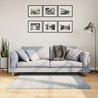 VidaXL Vloerkleed pamplona shaggy hoogpolig modern 120x120 cm blauw
