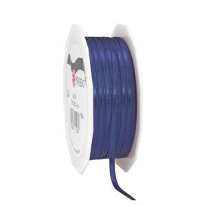 Cadeaulint/sierlint Satijn - 0.3 cm x 50 meter - Donker Blauw - cadeaus inpakken - decoratie