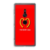 I'm lovin' you: Sony Xperia XZ2 Transparant Hoesje