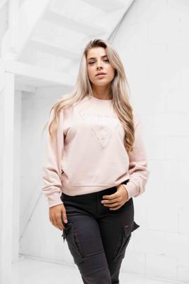 Guess Python Triangle Sweater Dames Roze - Maat XS - Kleur: Roze | Soccerfanshop