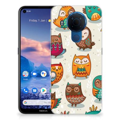 Nokia 5.4 | TPU Hoesje | Vrolijke Uilen