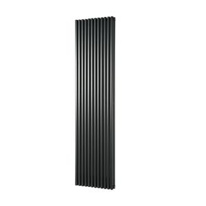 Designradiator Haceka Mojave Adoria 46x184 cm Antraciet 6-Punts Aansluiting Haceka