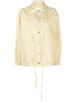 Jil Sander veste boutonnée à logo imprimé - Jaune