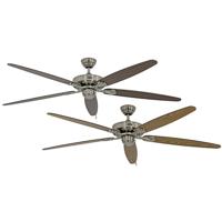 CasaFan CLASSIC ROYAL 180 BN Eiche ant./Nussbaum Plafondventilator 61 W (Ø x h) 180 cm x 275 mm Chroom (geborsteld)
