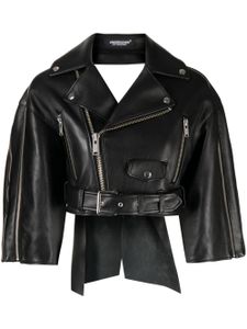 Undercover veste de moto à découpes - Noir