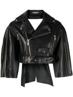 Undercover veste de moto à découpes - Noir Undercover veste de moto à découpes - Noir