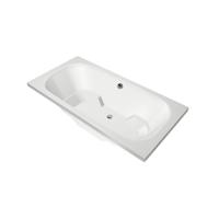 Xenz Tanga Duobad - 180x90x51 - afvoer Midden - acryl - wit 6920-01