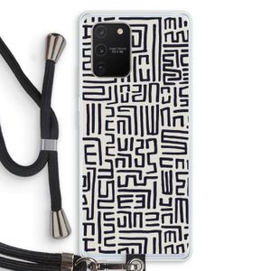 Moroccan Print: Samsung Galaxy S10 Lite Transparant Hoesje met koord
