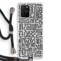 Moroccan Print: Samsung Galaxy S10 Lite Transparant Hoesje met koord
