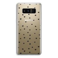 Kleine kattenkopjes: Samsung Galaxy Note 8 Transparant Hoesje