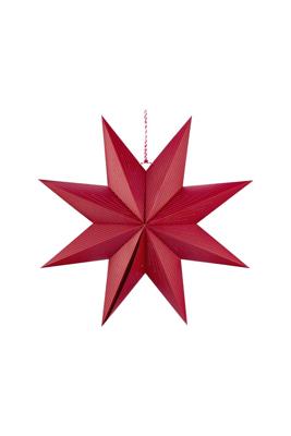 Pip Studio Kerstster Papier Strepen Donkerrood 60cm
