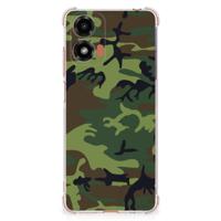 Motorola Moto G24 | G24 Power | G04 Doorzichtige Silicone Hoesje Army Dark