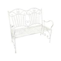 Romantische Tuinbank Ijzer Wit 110 cm Buitengewoon de Boet - Buitengewoon de boet