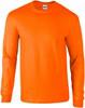 Gildan G2400 Ultra Cotton™ Long Sleeve T-Shirt - Safety Orange - L