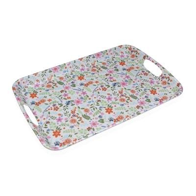 Dienblad Versa Melamine 31 x 3 x 46,2 cm Blommor