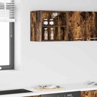 Hangkast Riga Gerookt eiken 40 x 29,5 x 40 cm Bewerkt hout Hangkast Riga Gerookt eiken 40 x 29,5 x 40 cm Bewerkt hout