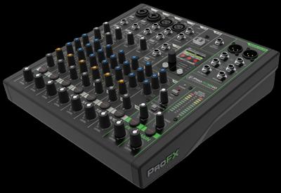 MACKIE ProFX 10 GO 10-kanaals mixer met effecten en accu