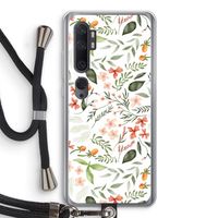 Sweet little flowers: Xiaomi Mi Note 10 Transparant Hoesje met koord
