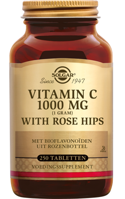 Solgar Vitamine C with Rose Hips (Rozenbottel) 1000 mg Tabletten