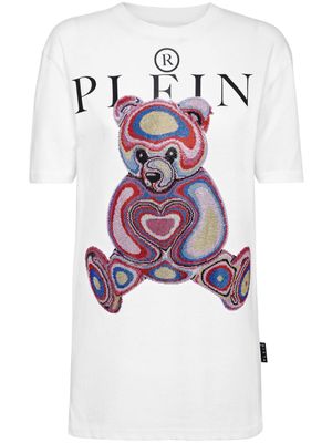 Philipp Plein t-shirt en coton à logo imprimé - Blanc