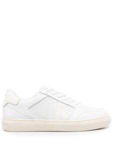 Calvin Klein Jeans baskets en cuir à logo imprimé - Blanc