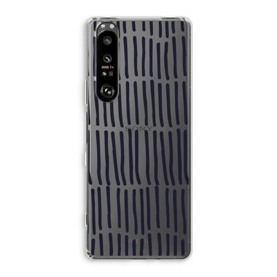 Moroccan stripes: Sony Xperia 1 III Transparant Hoesje