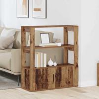 Dressoir Oud hout 30 x 80 x 90 cm Bewerkt hout