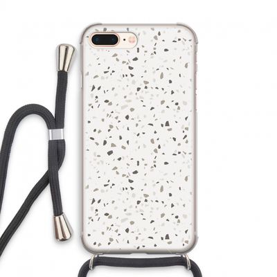 Terrazzo N°14: iPhone 7 PLUS Transparant Hoesje met koord