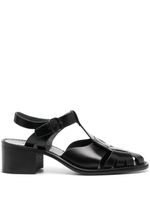 Hereu sandales Pesca en cuir - Noir