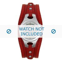 Fossil horlogeband ES9739 Leder Rood