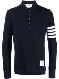 Thom Browne polo à 4 bandes signature - Bleu