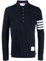 Thom Browne polo à 4 bandes signature - Bleu - thumbnail