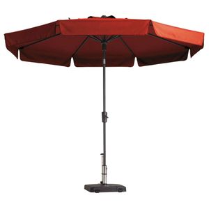 Madison Parasol Flores Luxe rond 300 cm steenrood