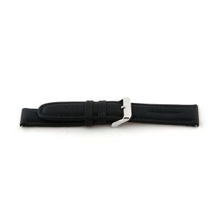 Horlogeband Universeel F180 Leder Zwart 18mm