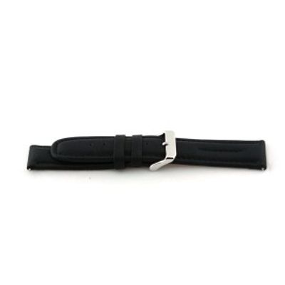 Horlogeband Universeel F180 Leder Zwart 18mm