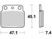 TRW Brake pad mcb 626 si sintered metal