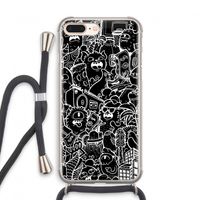 Vexx Black City : iPhone 8 Plus Transparant Hoesje met koord