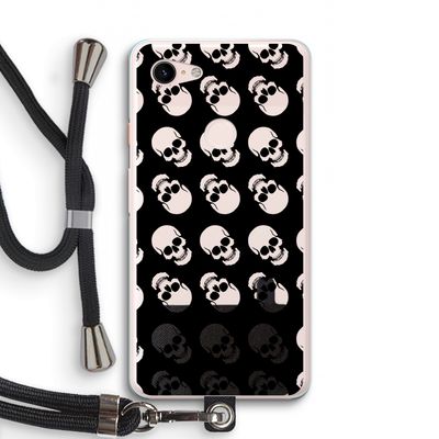 Musketon Skulls: Pixel 3 XL Transparant Hoesje met koord