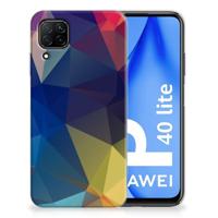 Huawei P40 Lite | TPU Hoesje | Polygon Dark