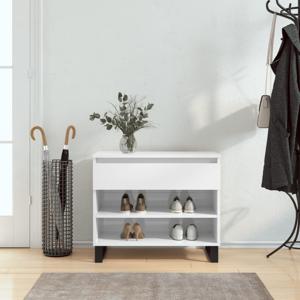 VidaXL Schoenenkast 70x36x60 cm bewerkt hout hoogglans wit